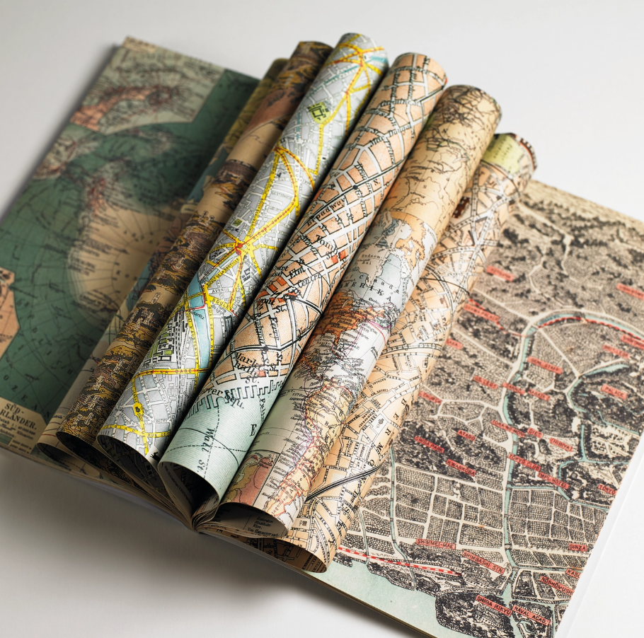 Historical Maps Gift & Creative Paper Book