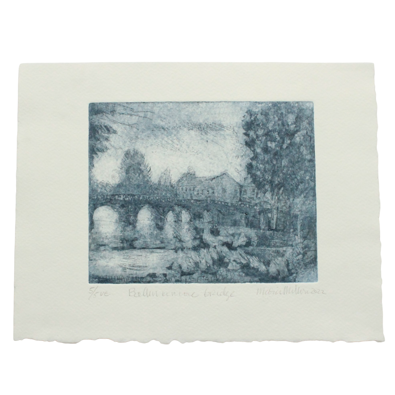 Ballinamore Bridge Etching by Maria Mollohan The Hunt Museum