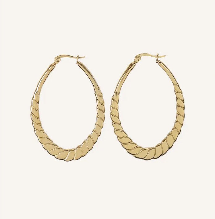 Cucocuca - LG Rope Hoop Earring