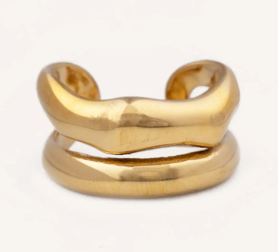 Cucocuca - Gold Bamboo Ring