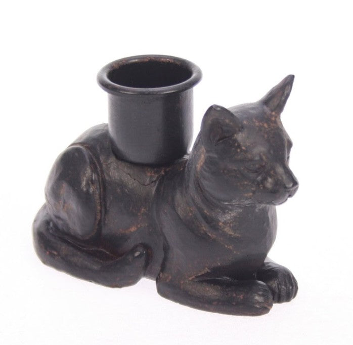 Black Cat Candle Holder