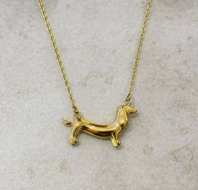 Cassette - Dachshund Stainless Steel Necklace