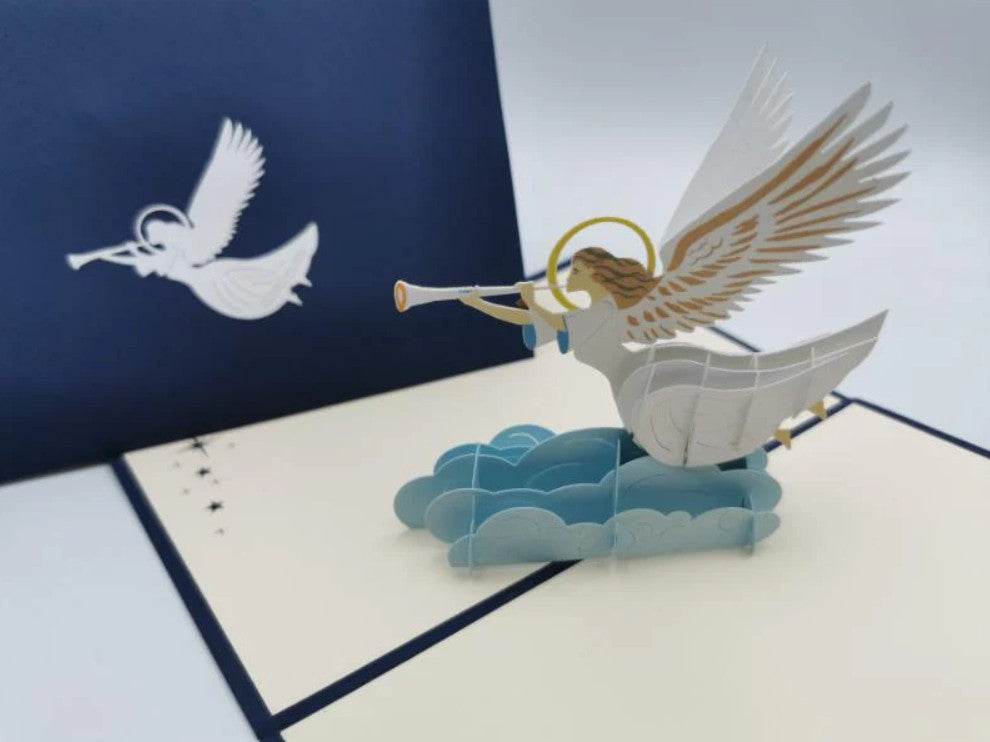 Paper Bear Pop-Up Card - Hark the herald