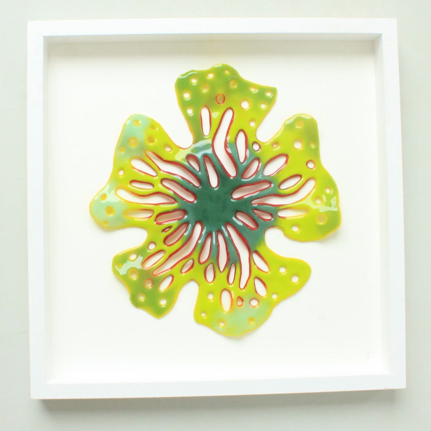 Flow Framed Glass Piece - Atlantic Glass