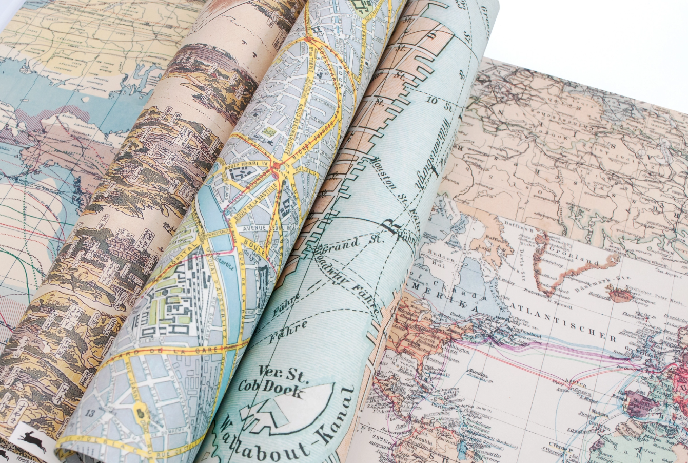 Historical Maps Gift & Creative Paper Book