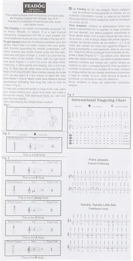 Feadog Brass D Whistle