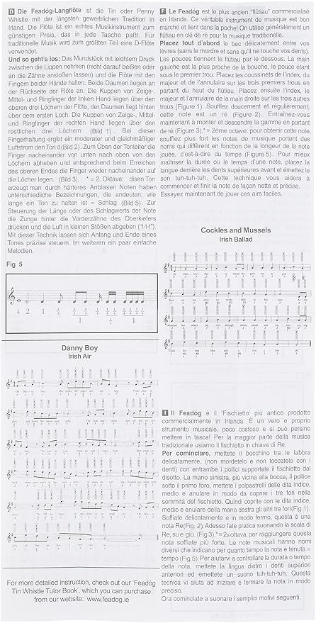 Feadog Brass D Whistle