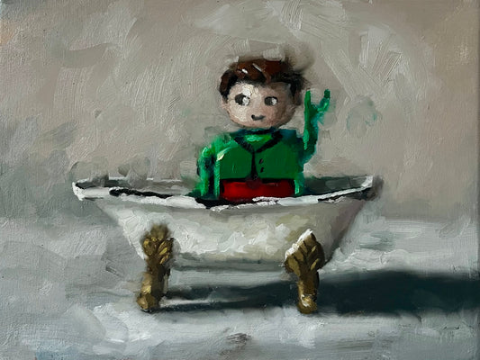 Lego Man , Framed Giclée Print - Jullianne Guinee