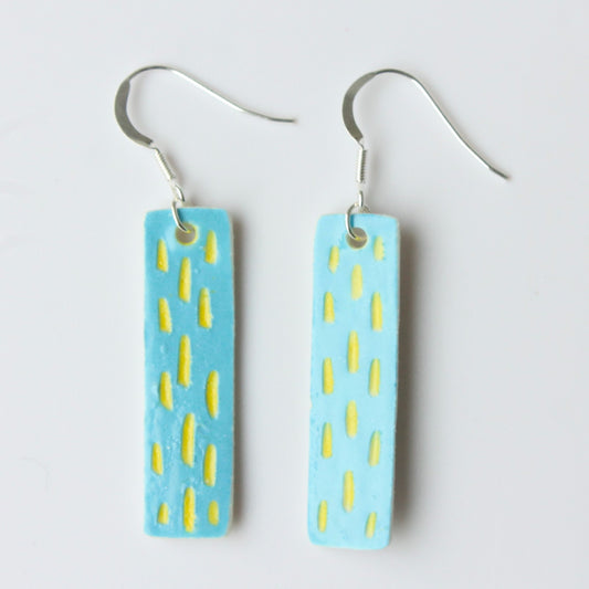 Porcelain Drop Earrings - Clare Butler Ceramics