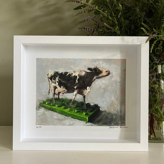 The Cow, Framed Giclée Print - Julianne Guinee
