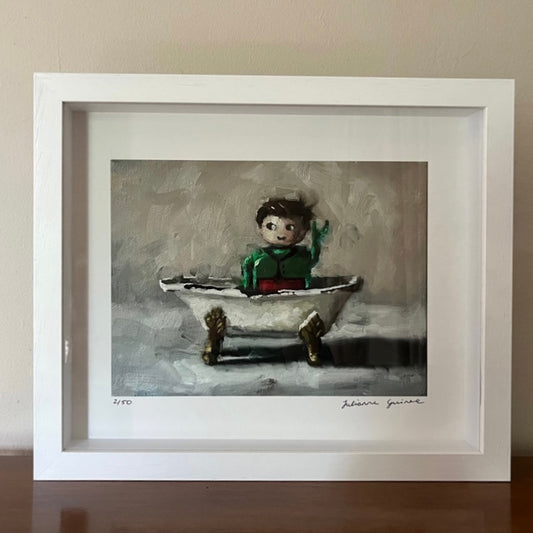 Lego Man , Framed Giclée Print - Jullianne Guinee