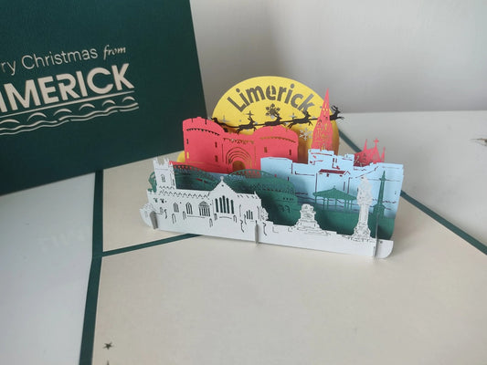 Paper Bear Pop-Up Card - Merry Christmas from Limerick