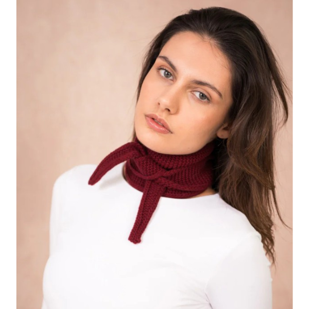 Sophie Triangle Scarf - Wine