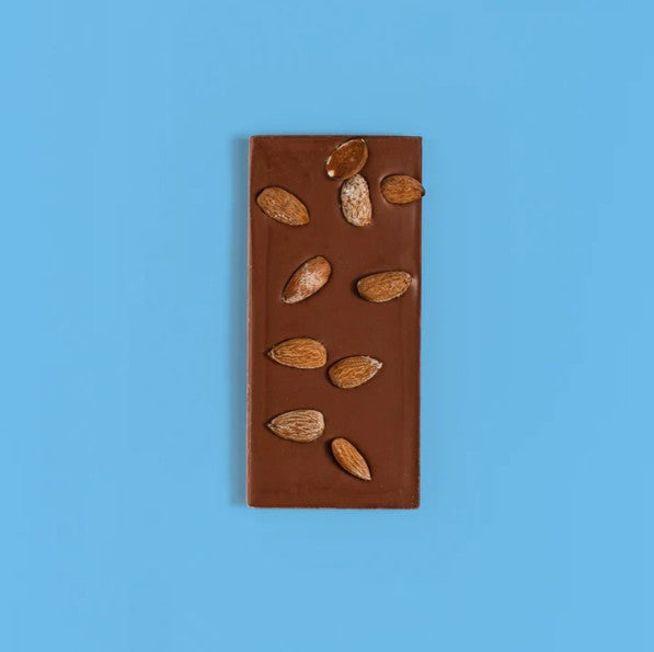Salty Almonds Milk Chocolate Bar -  Bean and Goose