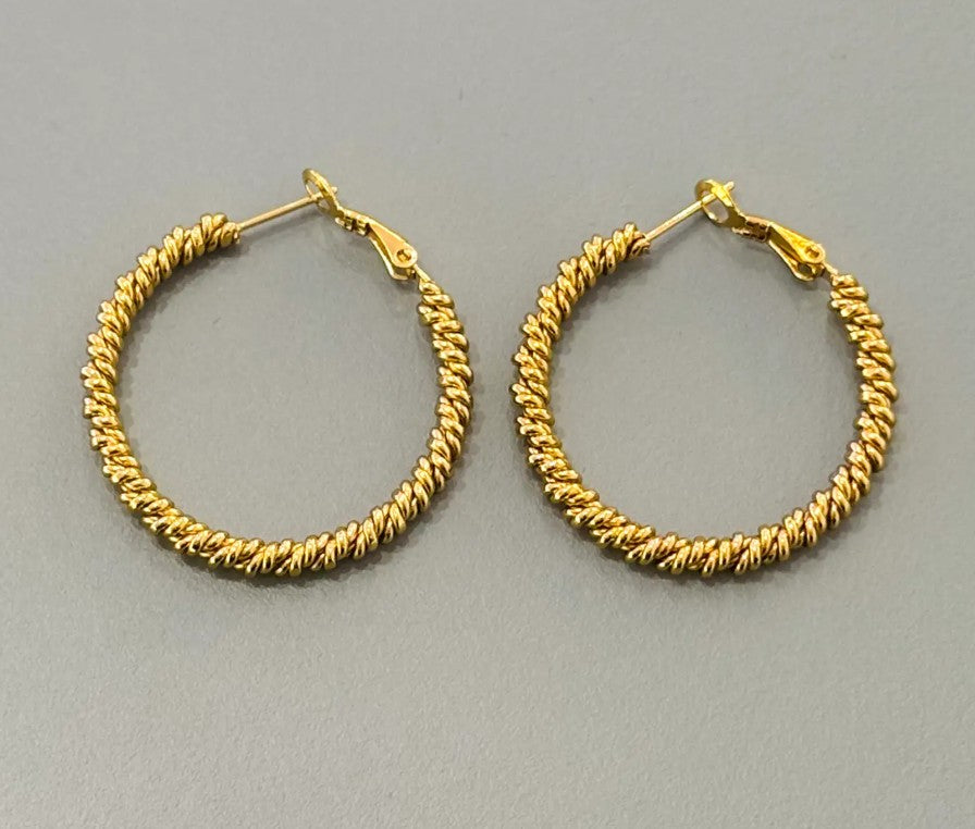 Cassette - Santi Stainless Steel Hoop Earrings
