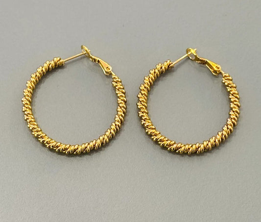 Cassette - Santi Stainless Steel Hoop Earrings