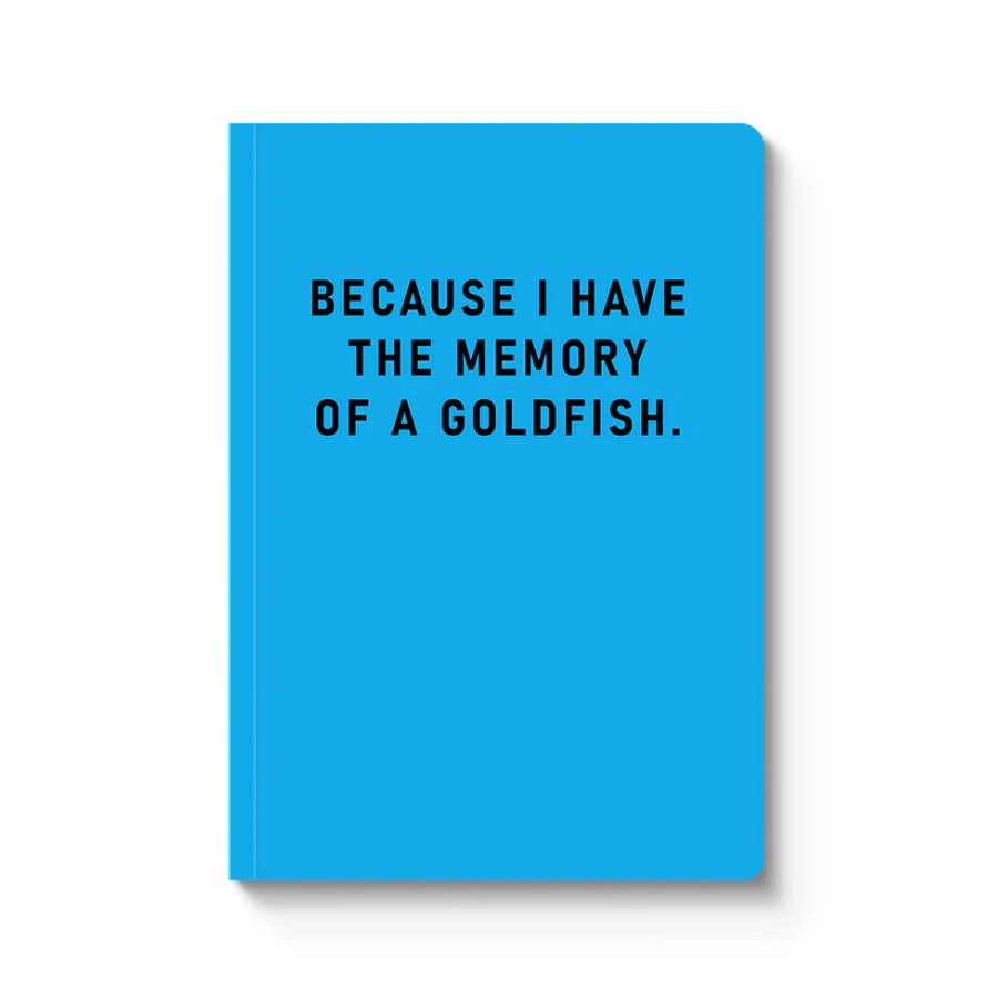 Notebook A5 Softcover: Memory Of A Goldfish