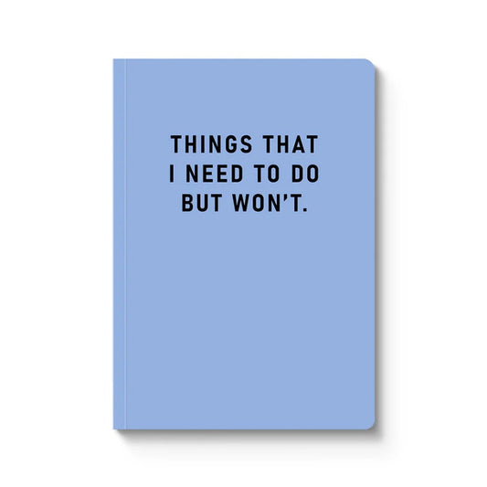 Notebook A5 Softcover: Things I Need To Do