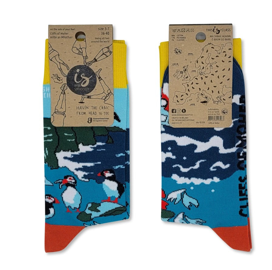 Irish SockSciety - Cliffs of Moher Socks