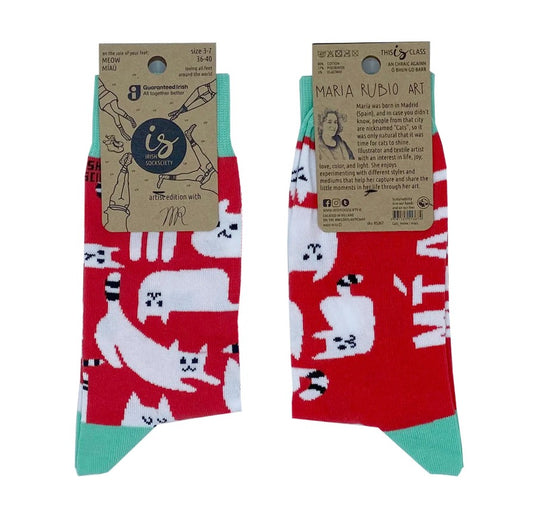 Irish SockSciety - Meow Cat Socks