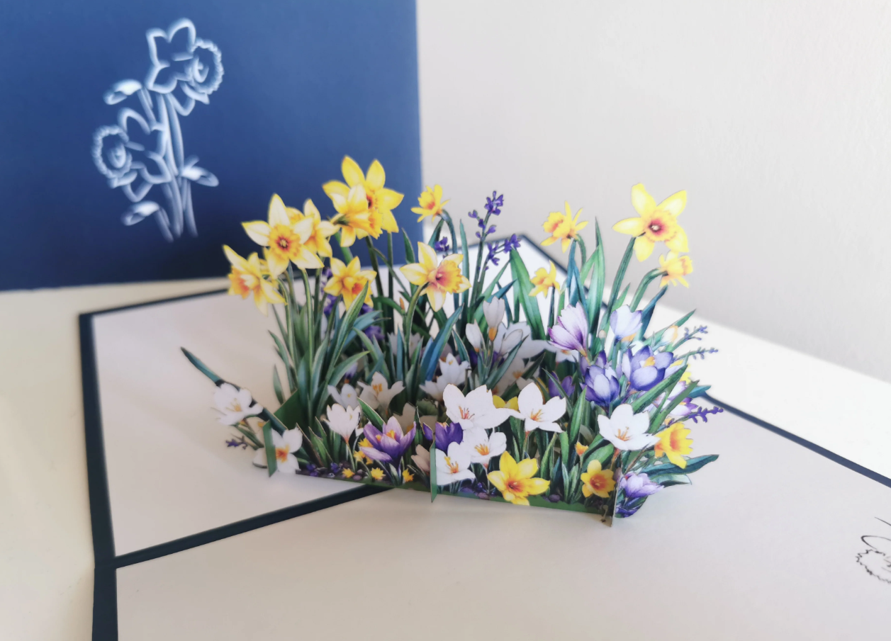 Pop Up Card - Spring Garden