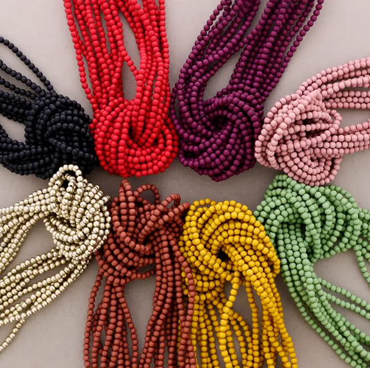 Resin Beaded Knot Necklace