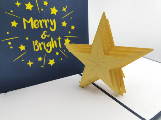 Paper Bear Pop-Up Card - Christmas Star