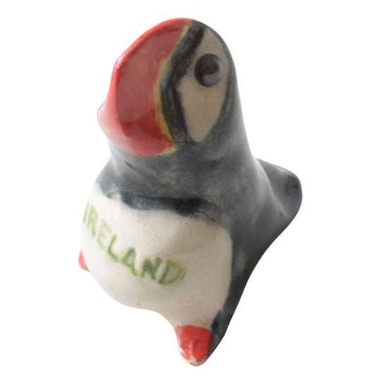 Ceramic Puffin Figurine - Handmade in Ireland