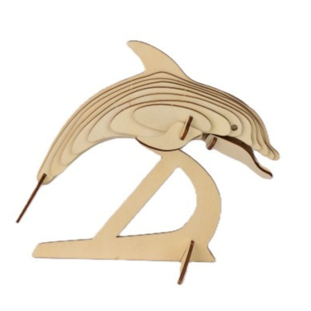 Wooden Dolphin Construction Kit