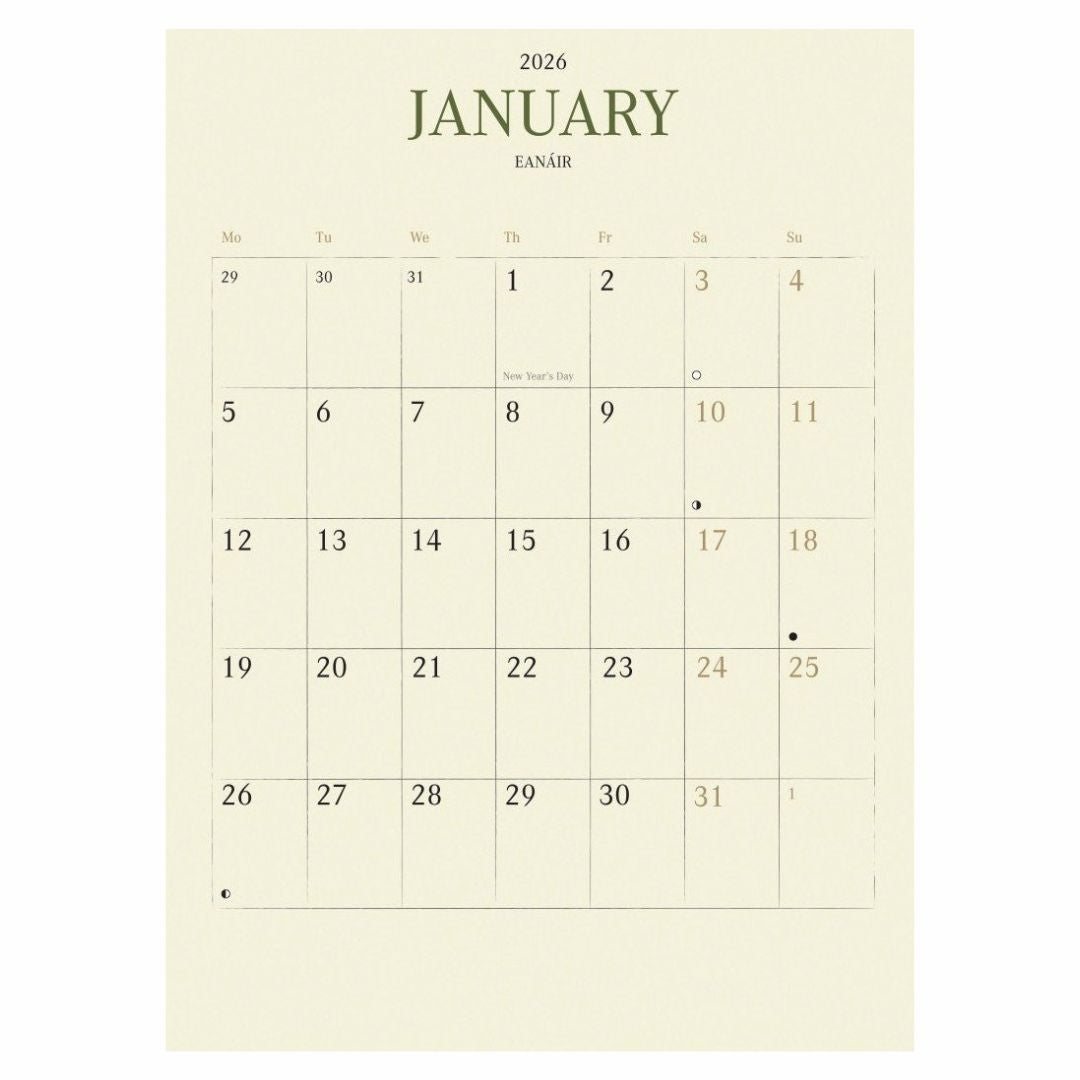 Kilcoe Studios Calendar 2026