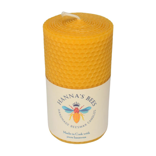 Pure Beeswax Chunky Candle - Hanna's Bees