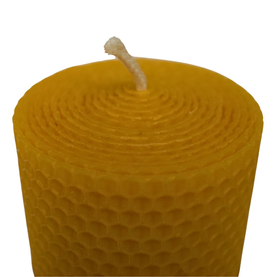 Pure Beeswax Chunky Candle - Hanna's Bees