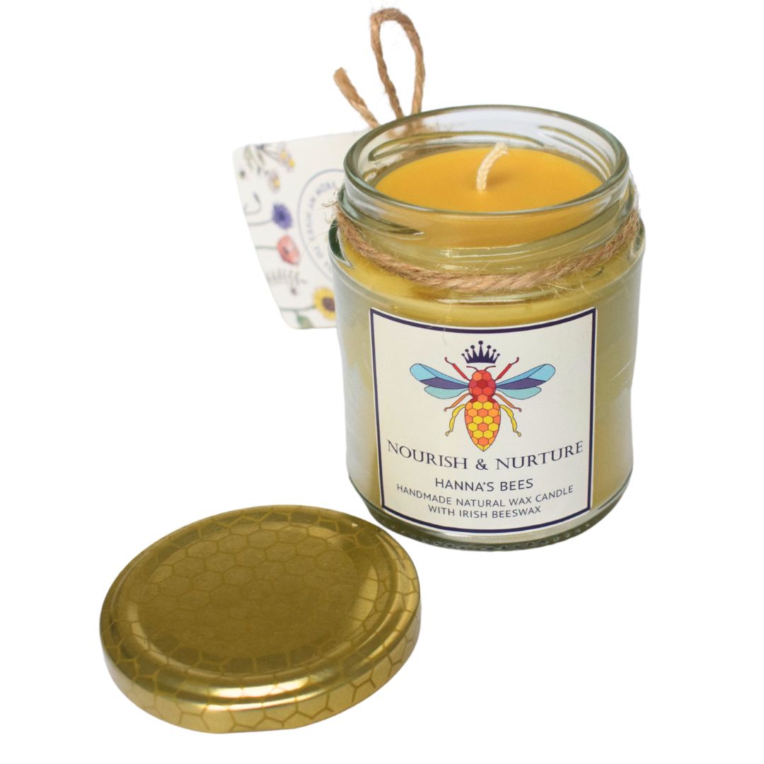 Natural Wax Candle - Perfume Free - Hanna's Bees