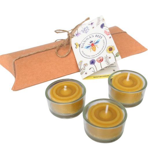 Beeswax Tealight Candles – Irish Gift Set - Hanna's Bees