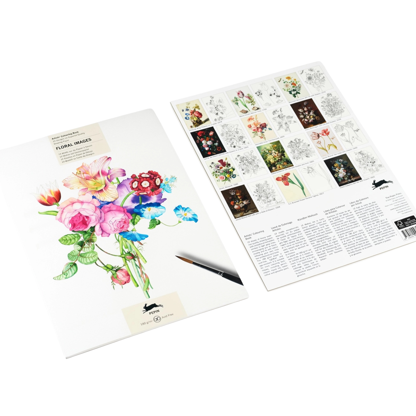 Floral Images Artists' Colouring Book