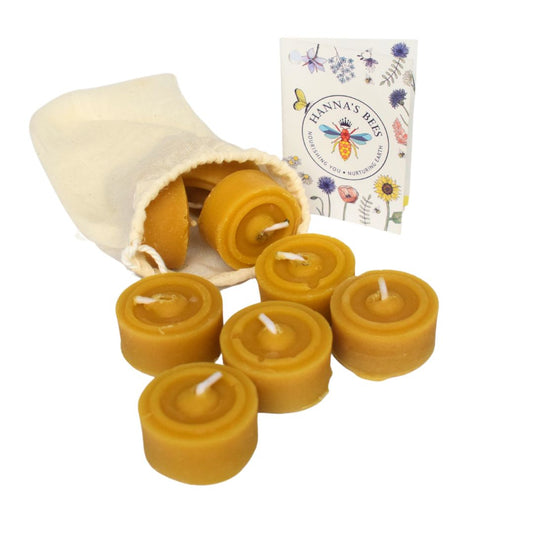 8 Beeswax Tealight Gift Bag -  Hannasbees