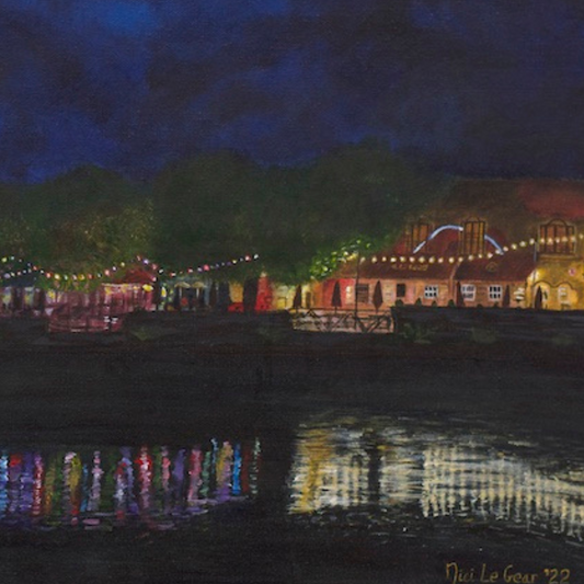 'George's Quay at Night'  - Fine Art Print - Nici Le Gear