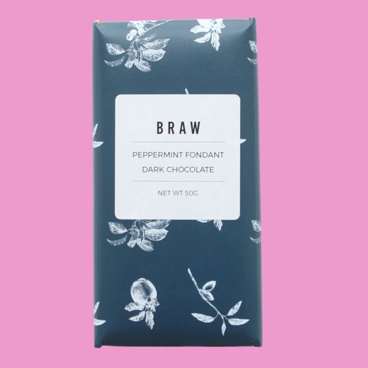 Braw - Peppermint Fondant Dark Chocolate Bar
