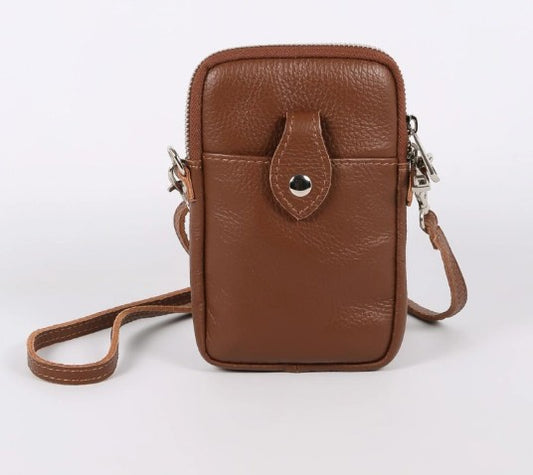 Maison Fanli - Leather Phone Pouch - Brown
