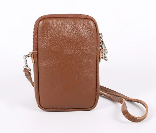 Maison Fanli - Leather Phone Pouch - Brown