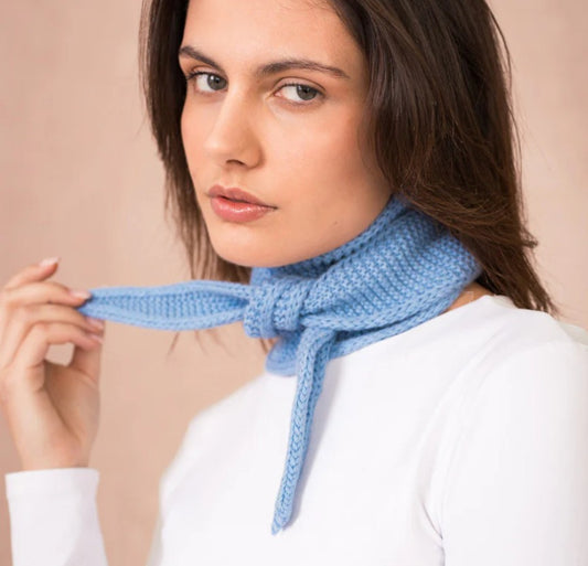 Calie Paris Triangle Scarf - Sophie - Light Blue