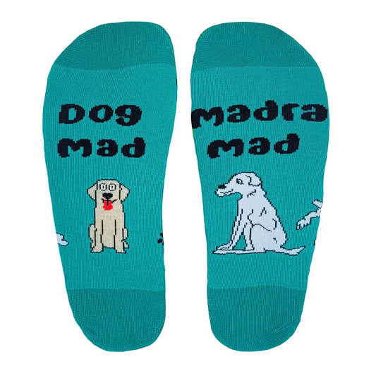 Irish Sock Society - Dog Mad / Madra Mad Green