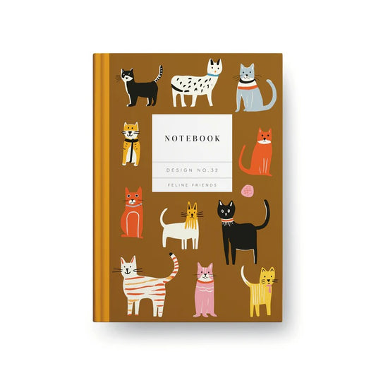 Ohh Deer - A5 Notebook - Feline Friends