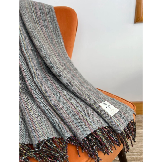 McNutt Heritage Tweed Throw - Grey