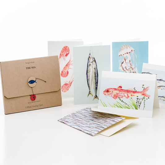 Kilcoe Studios - 6 Pack Greeting Cards - The Sea