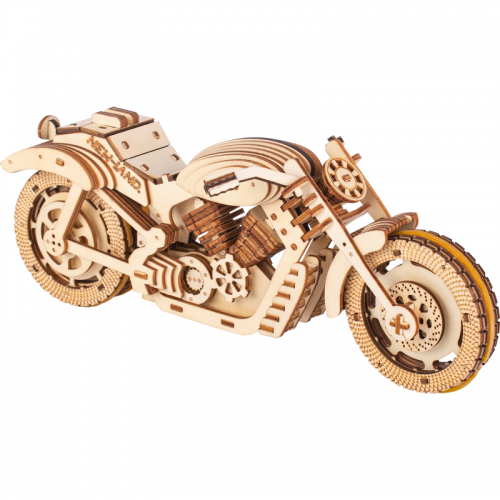 Motorcycle - Wooden Construction Kit - De Bouwplaats