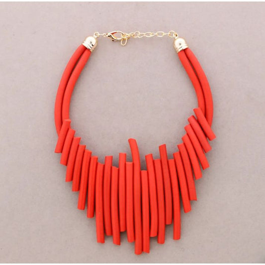 Rubber Strips Necklace