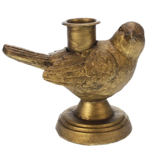 Candlestick on Foot - Bird with Gently Spread Wings