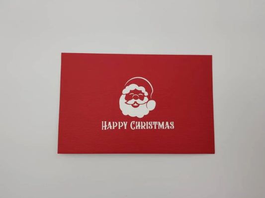 Paper Bear Pop-Up Card - Santa in the snow