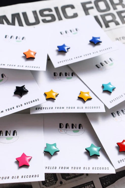 Dana - Star Studs Earrings in Royal Blue